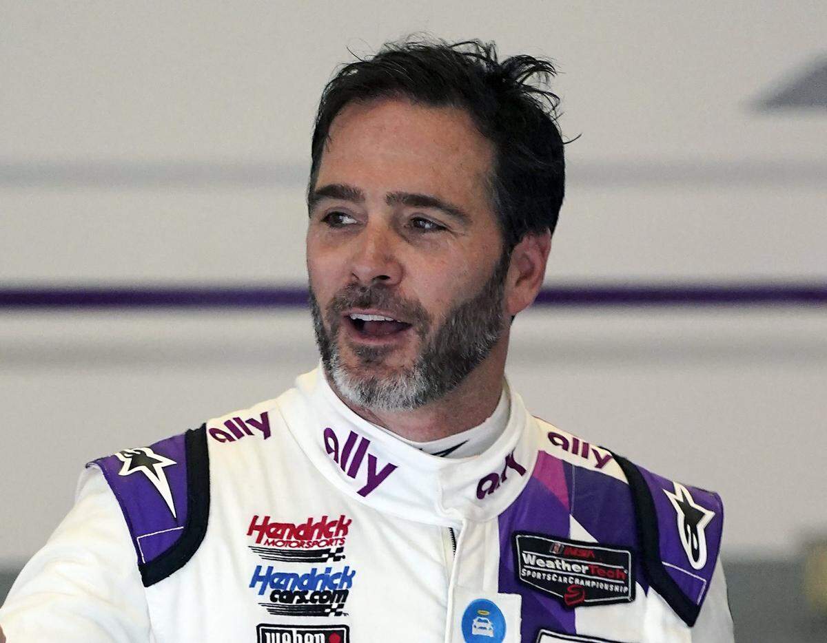 Jimmie Johnson decided it might be cool to turn his 2006 Daytona 500 racing suit into an art installation following a dinner in New York several years ago.