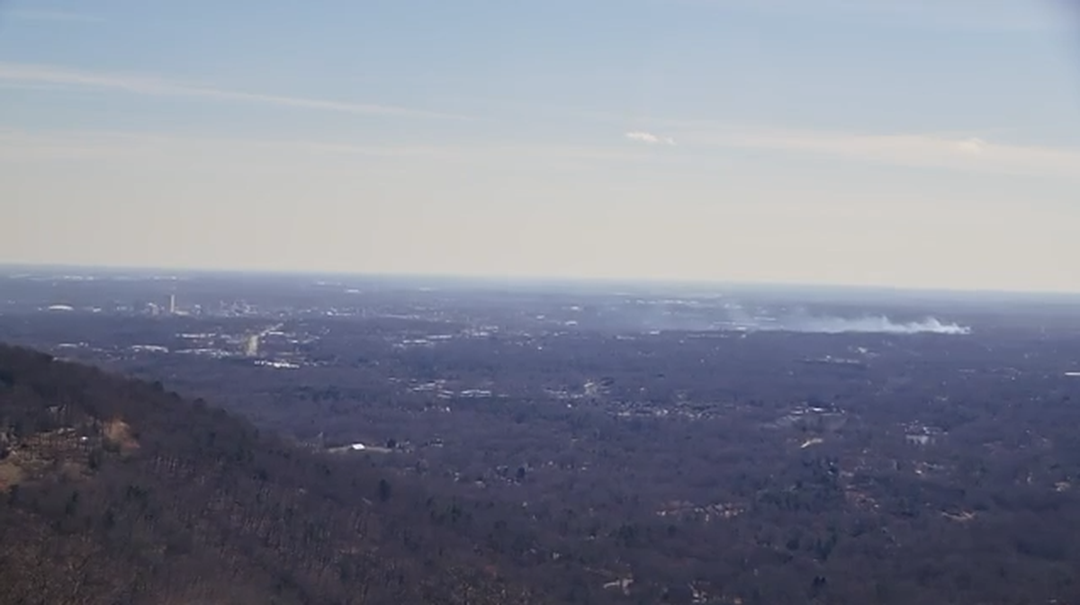 Nine wildfires erupted in the N.C. mountains and northeast Georgia on Saturday, March 1, 2025, according to the National Weather Service office in Greer, South Carolina.