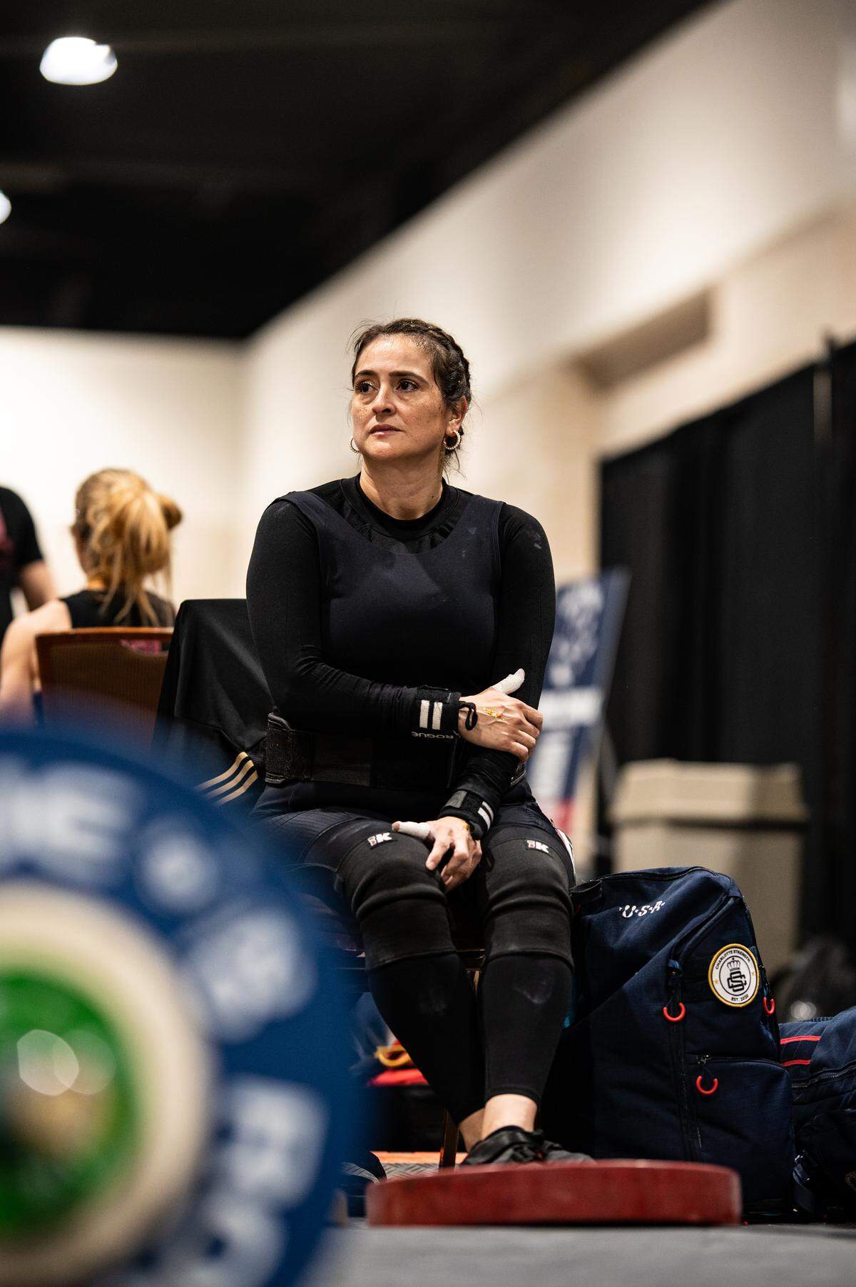 Melissa Melvin-Rodriguez competes at United Masters Weightlifting Federation (UMWF) World Championships in Daytona Beach, FL on Friday, December 5, 2025.