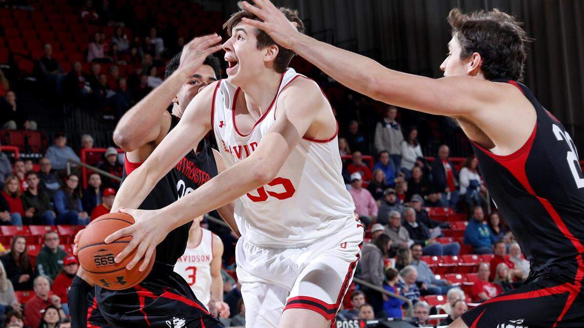 Davidson’s Luka Brajkovic (35) was one of the Atlantic 10’s top freshmen last season.