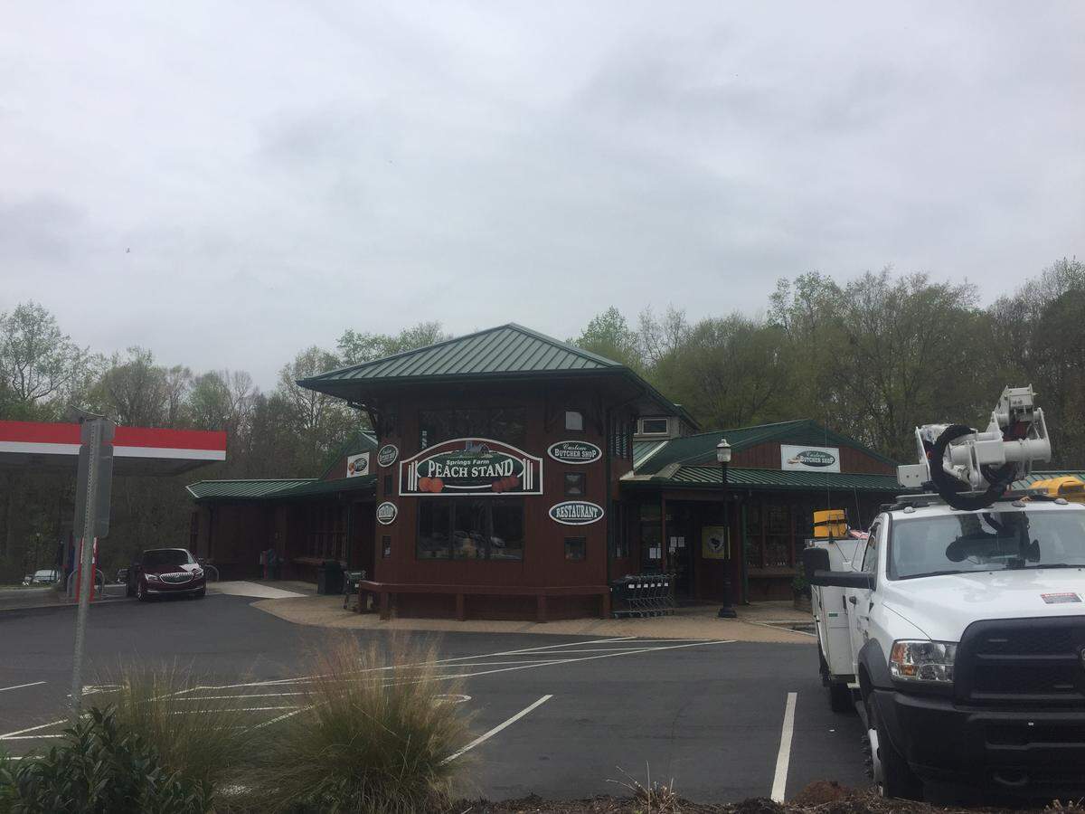 In South Carolina, The Peach Stand in Fort Mill is a landmark known for spring strawberry and summer peach seasons.