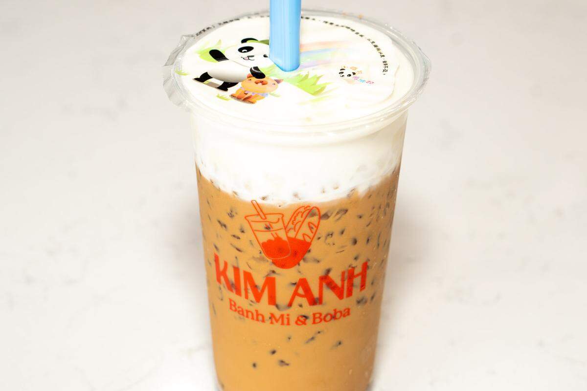 Sea Salt coffee at Kim Anh Bánh Mì & Boba.