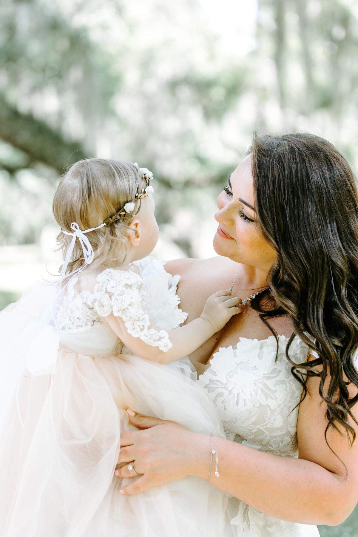 Camille with Jamie during the photo session.