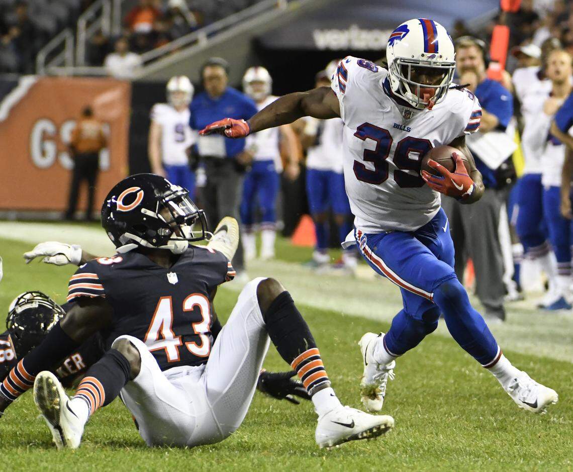 Carolina Panthers coach Ron Rivera said recent signee Traveris Cadet (39) offers a similiar skill set to Christian McCaffrey.