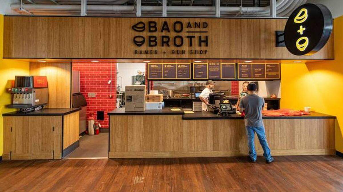 Order a steamed bao or ramen bowl from Bao + Broth.