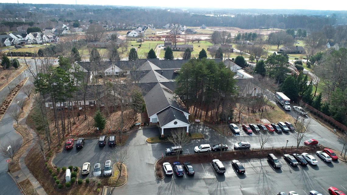 Olde Knox Commons in Huntersville, NC on Tuesday, January 5, 2021. The facility has been in outbreak status for about a month.