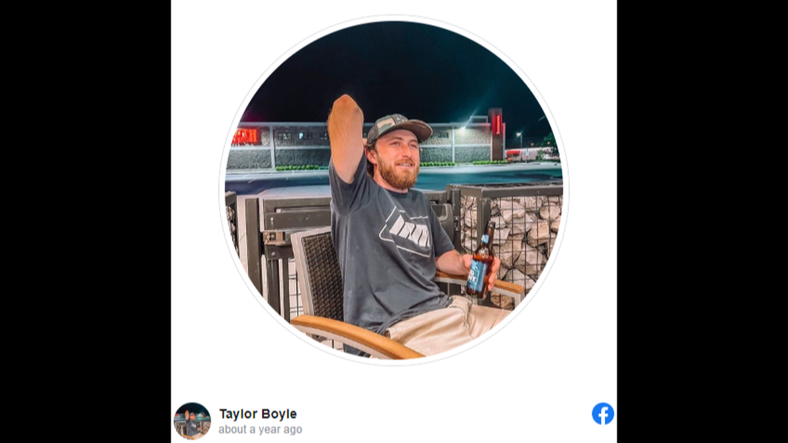 Taylor Boyle spent two days in a ditch after wrecking his motorcycle in Tennessee, friends said on social media.
