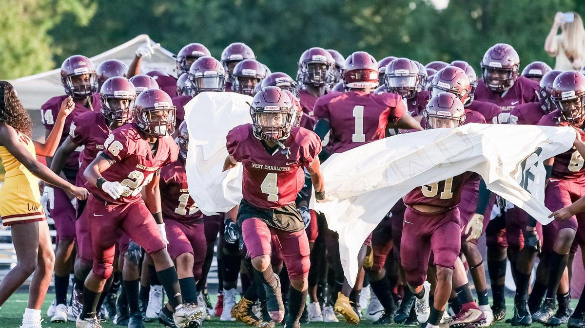 West Charlotte take the field.