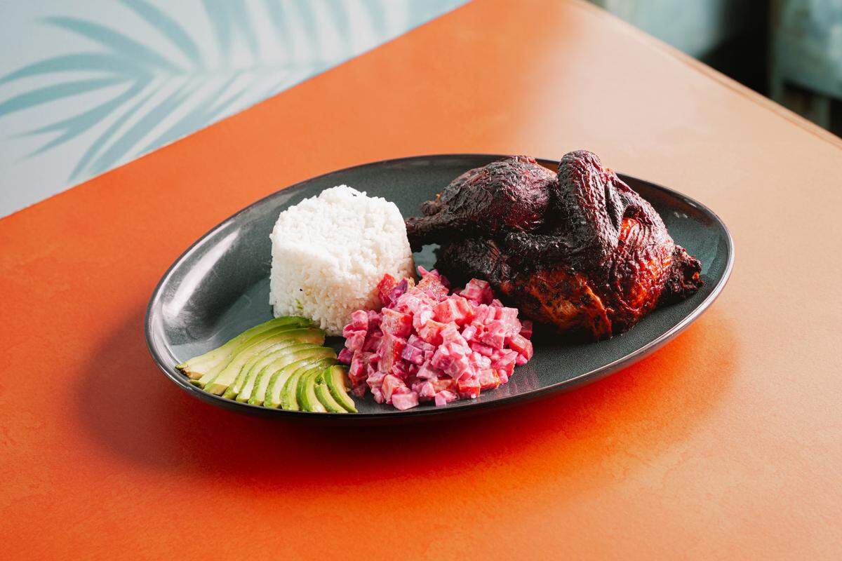 The Pollo al Carbon, or charcoal chicken, recipe at MaBí Cocina Tropical has been years in the making.