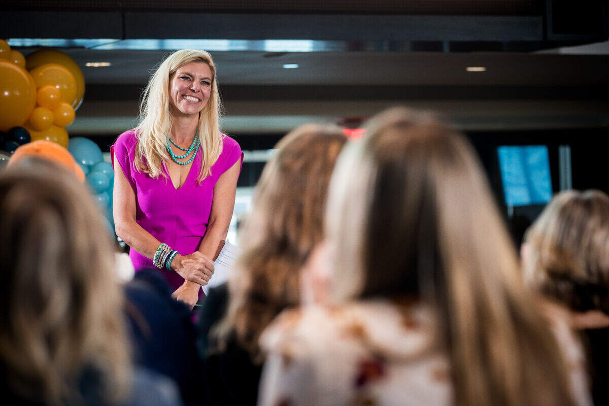 Molly Grantham at the inaugural Bet On Yourself Summit in September at Bank of America Stadium.