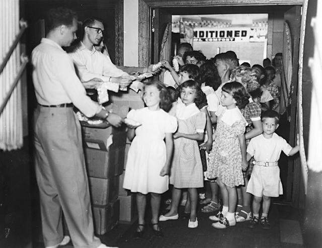 The Gem Theatre has been a family attraction for decades, as seen in this photo from 1951.