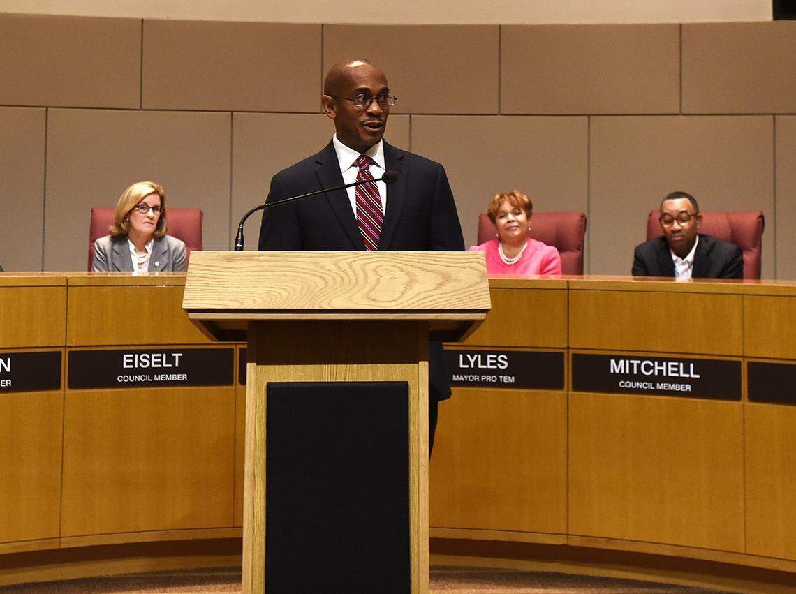 Charlotte City Manager Marcus Jones in a 2017 photo.