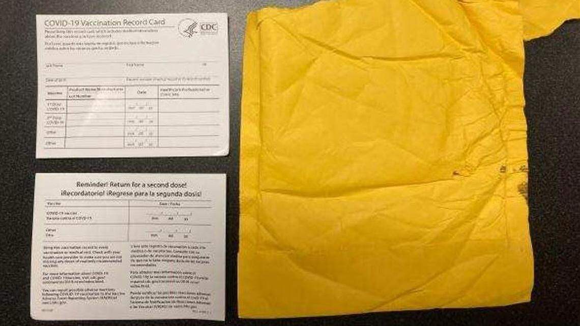 U.S. Customs and Border Protection says more than 3,000 fake COVID-19 vaccination cards have been seized in Memphis, Tennessee, this year.