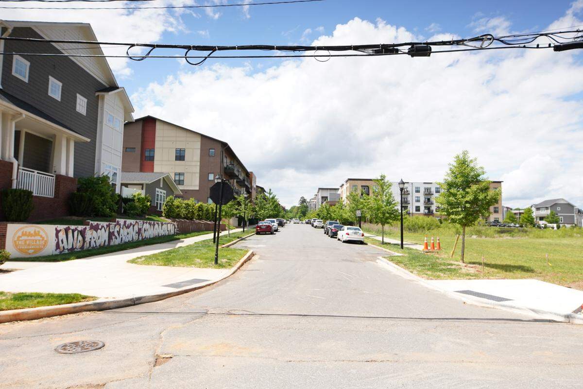 Starting May 9, the city of Charlotte will close McClintock Road from The Plaza to Morningside Drive to thru-traffic so people can use the street for exercise. Shown here is McClintock at Morningside.