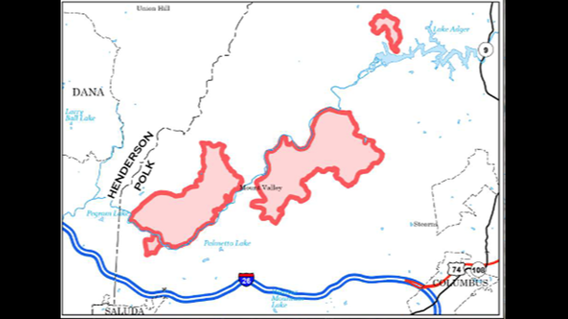The Black Cove Fire, Deep Woods Fire ​and​ Fish Hook Fire are collectively covering about 4,820 acres and have destroyed six homes and buildings, Polk County officials say.
