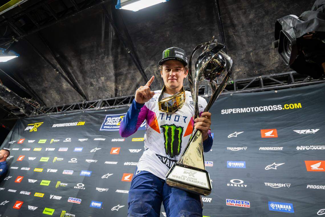 Haiden Deegan is among several SuperMotocross stars aiming to win his third World Championship.
