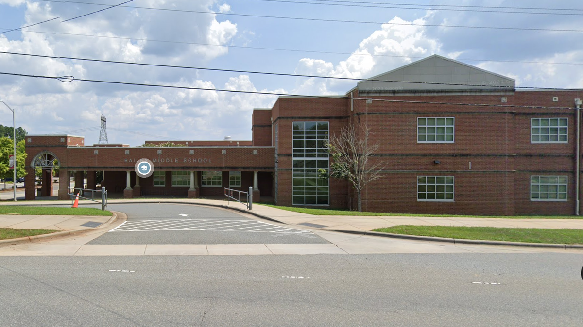 Students at Bailey Middle School were evacuated after what appeared to be a bomb threat Monday morning.