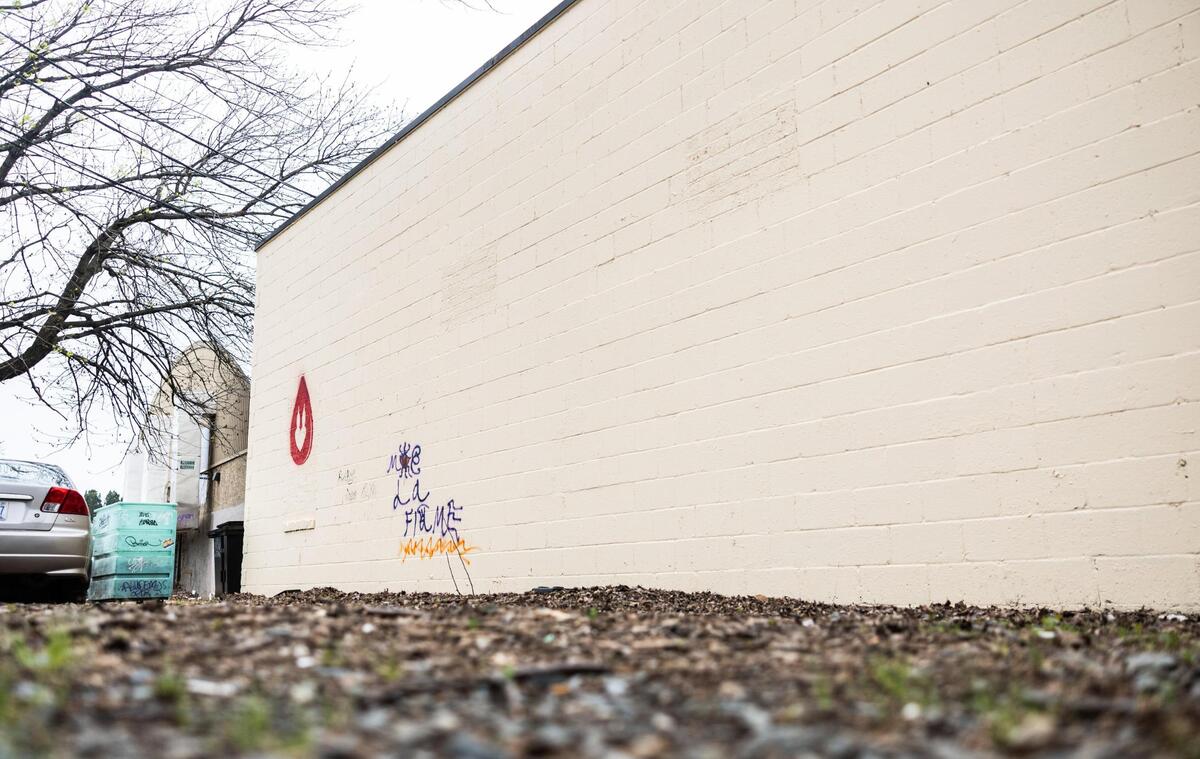 A new wall was mysteriously painted over a mural of Brandy Alexander, a drag queen, that was painted in response to the 2016 bathroom bill, HB2, in Charlotte.
