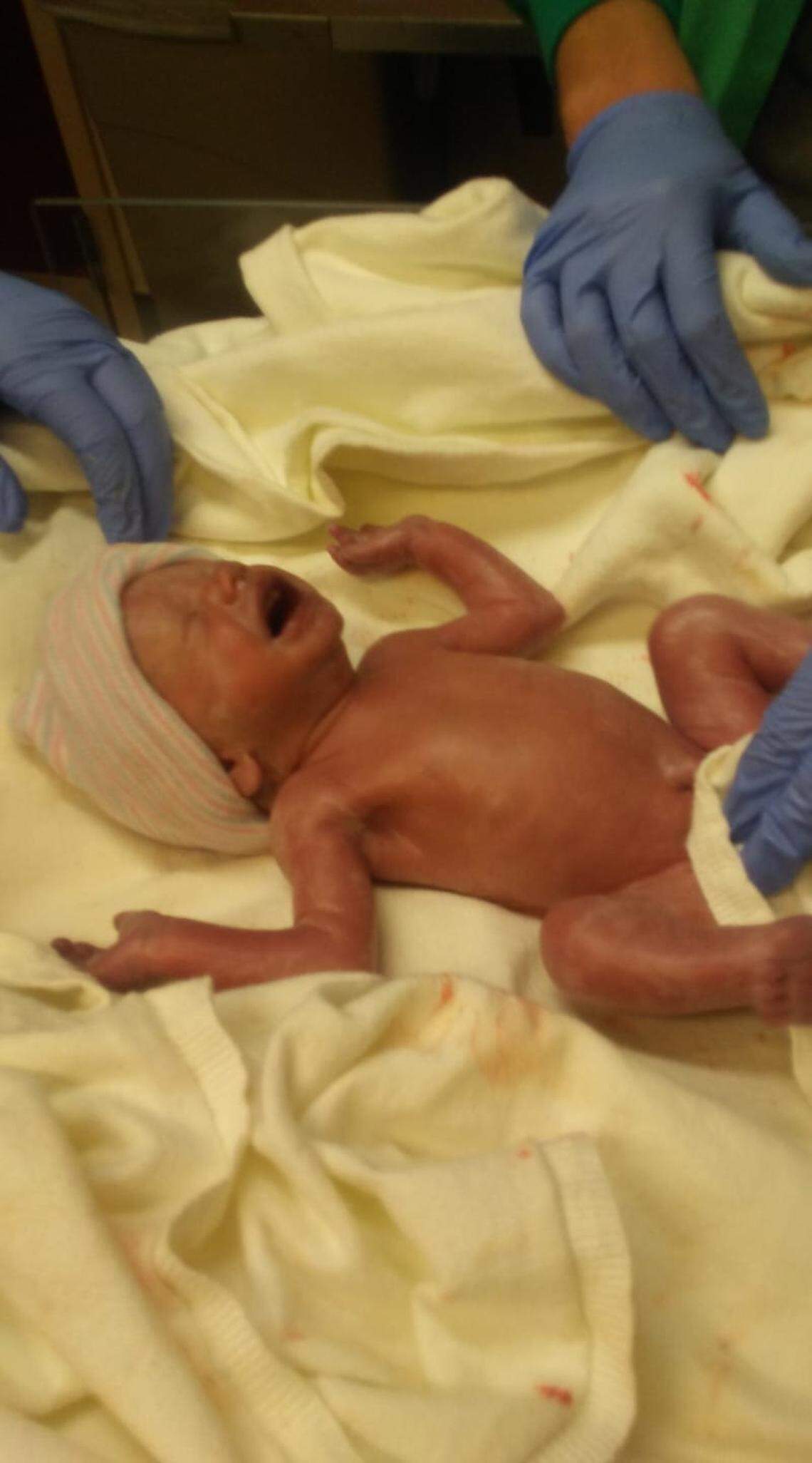 Minutes after Cypress is born, the baby is sent to the hospital’s Neonatal Intensive Care Unit.