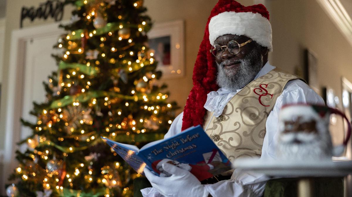 NC native Titus Hopper — aka Hop The Black Santa — has overcome a brutal tragedy to find happiness as an educator, a dad, and a big guy in a red suit.