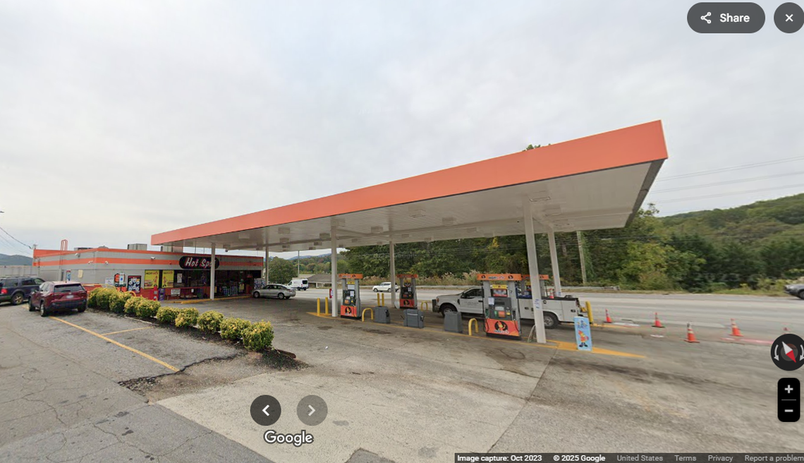 Randy Suthard of Buncombe County bought the Red Hot Slots ticket at the Hot Spot on Brevard Road in Asheville.