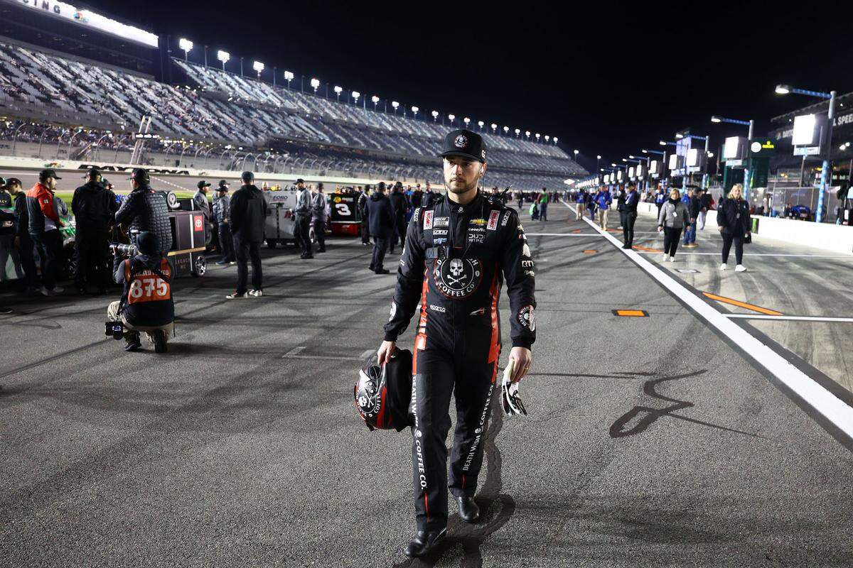 NASCAR Cup Series driver Anthony Alfredo (62) during qualifying for the Daytona 500 at Daytona International Speedway.