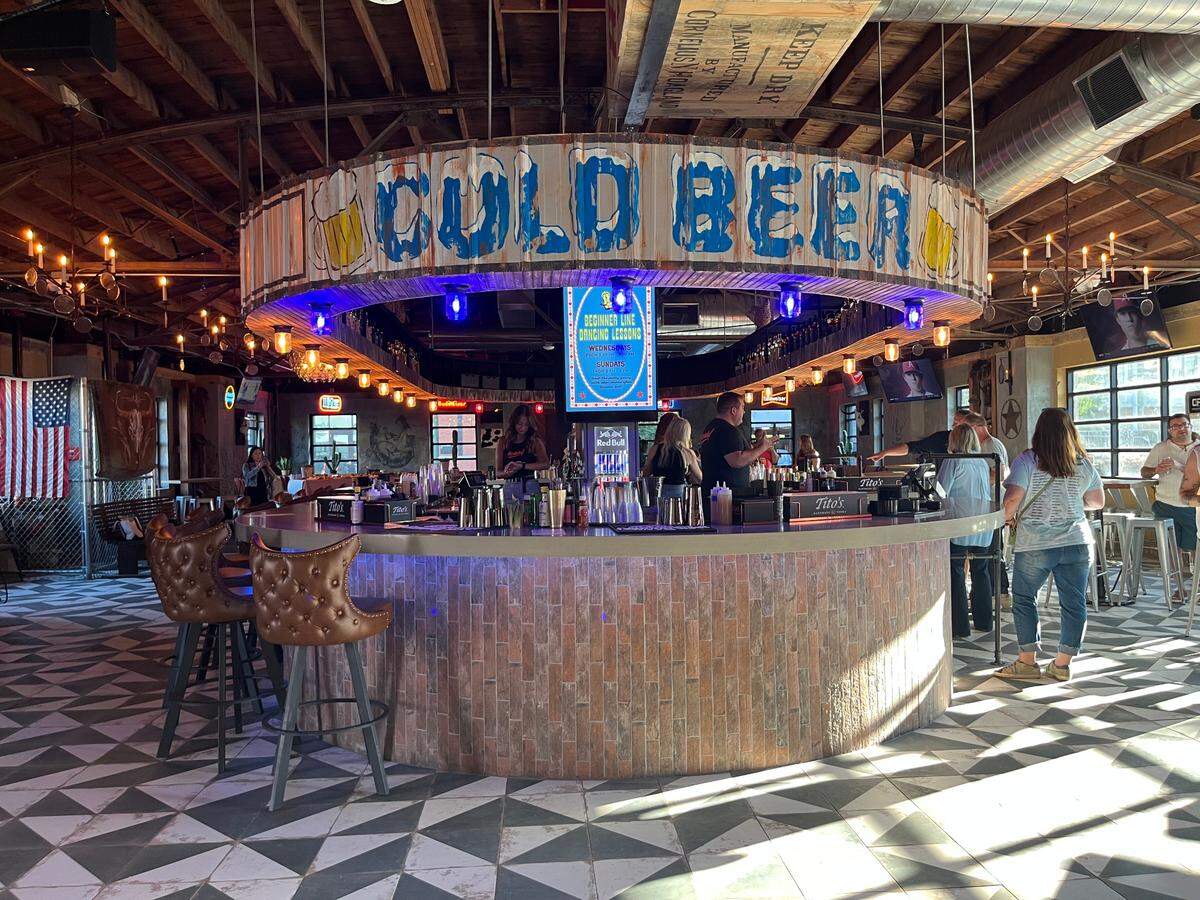 The bar at Nickyo’s Rodeo.