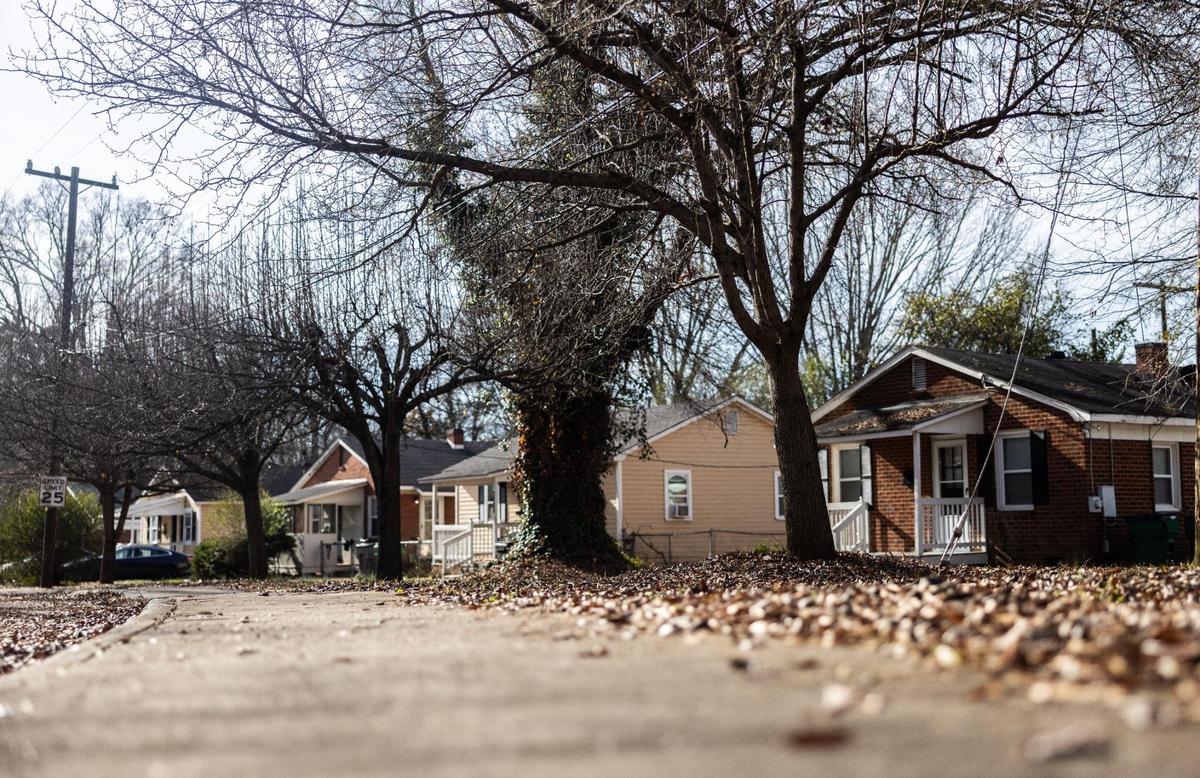 In Grier Heights, just blocks away from Eastover, is Leroy Street. Grier Heights has the county’s lowest median household income.