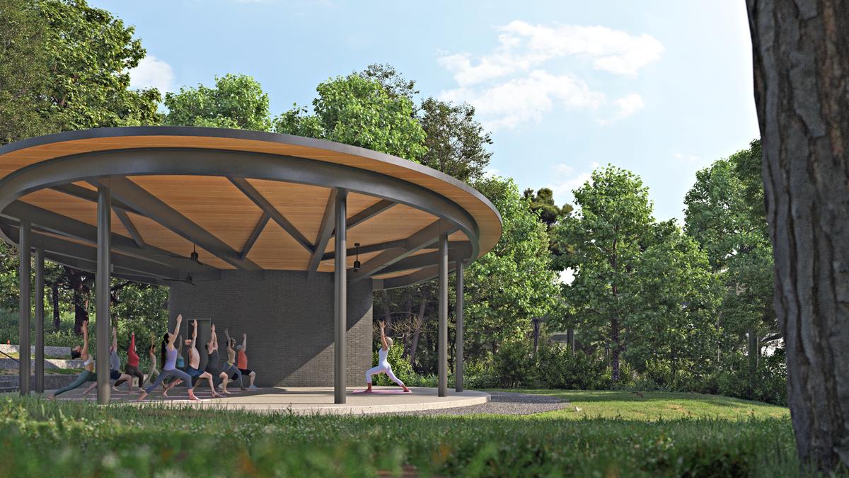 An outdoor pavilion will be one of many features of the new Charlotte Museum of Nature. It’s scheduled to open in 2026.