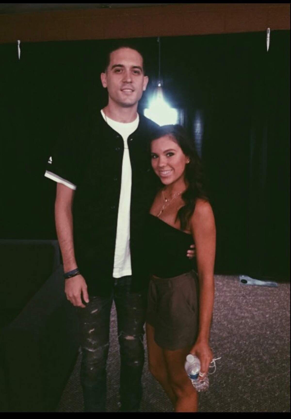 Payton Cannon with rapper G-Eazy in 2017.