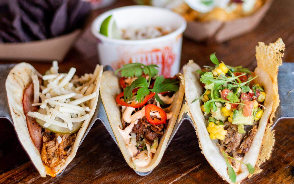 You won’t find a basic taco at Velvet Taco, but there are vegetarian and gluten-free options.
