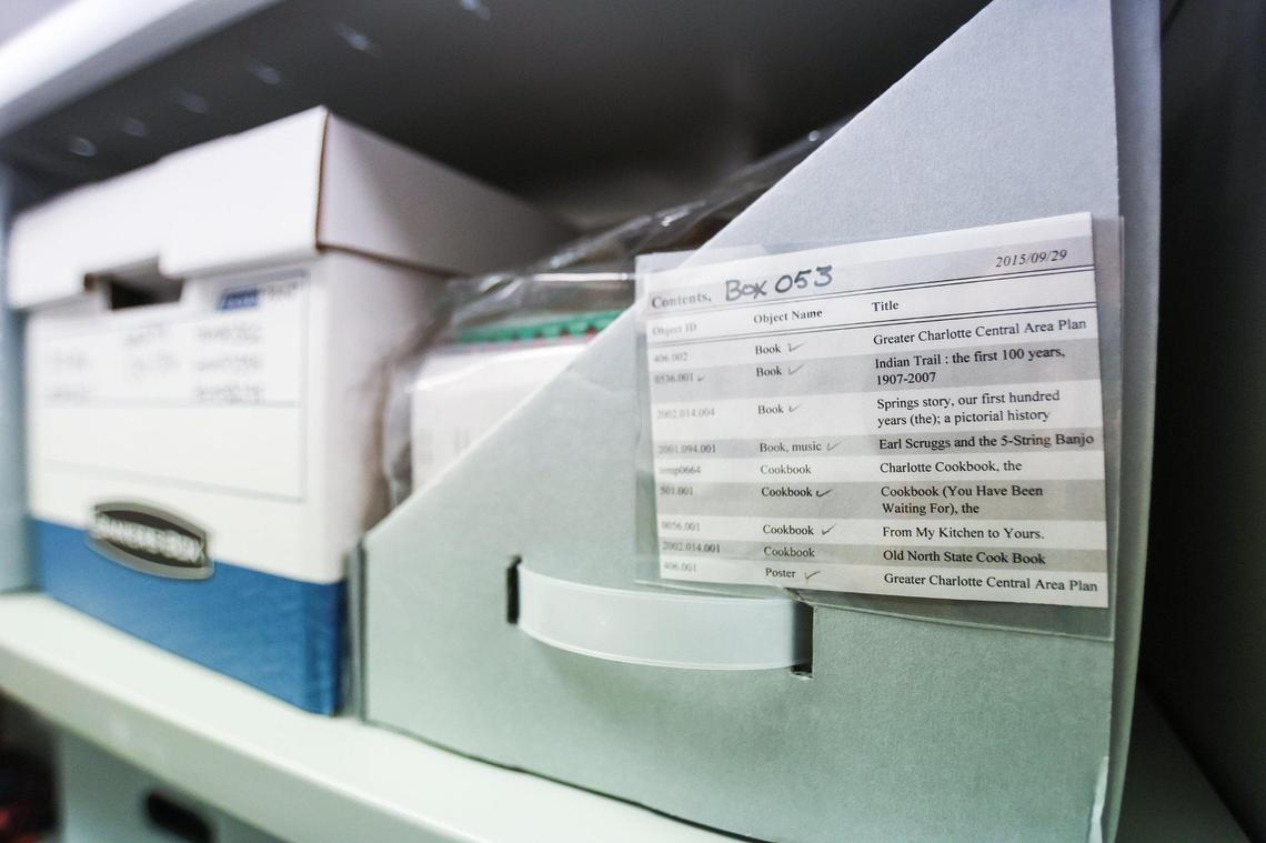 “When you look at this, it just looks like boxes,” said Levine Museum registrar Katie Anderson. “But when you take off the lid, there’s treasure.”