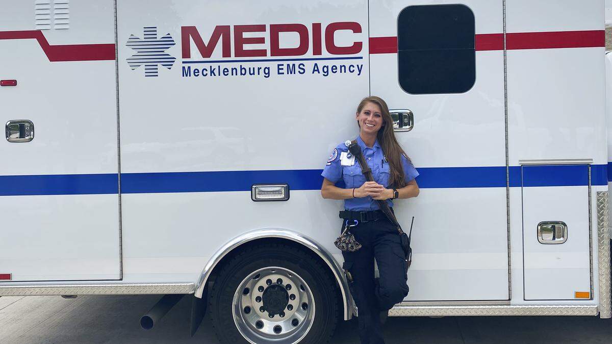 Paramedic Lauren Gosnell has to convince scared patients to go the hospital