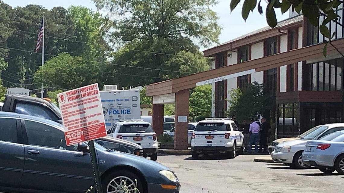 Police are investigating a homicide at a Charlotte motel after a man was found dead in a motel room Monday morning.