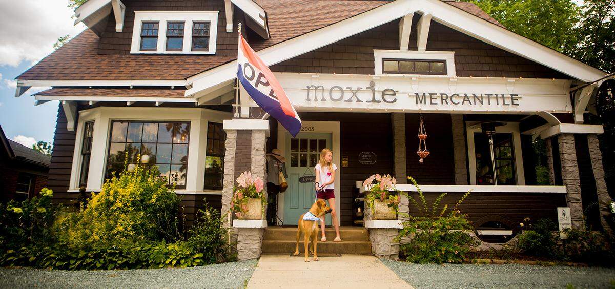 Moxie Mercantile offers a wide variety of locally made items including clothing, accessories and gift items.