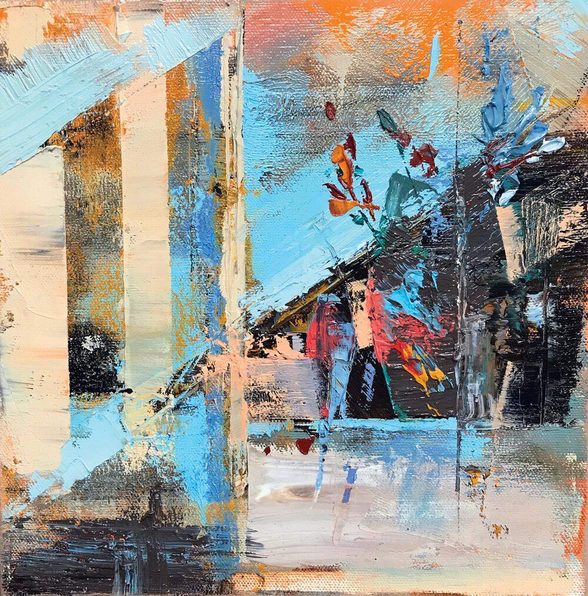 “Abstract Florals #2” by Olga Sam is included in the Charlotte Art League’s online exhibit, which includes a 2-minute introductory video.