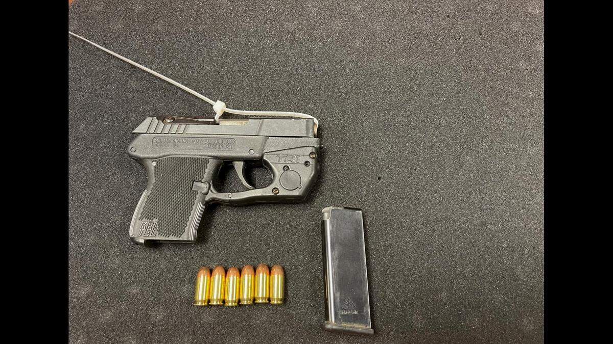 TSA agents seized this gun April 5 at a Charlotte Douglas International Airport security checkpoint. 