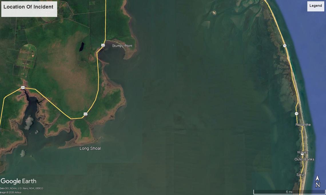 Long Shoal is in a remote spot along the Dare-Hyde county line and is surrounded by swamps and marsh land.