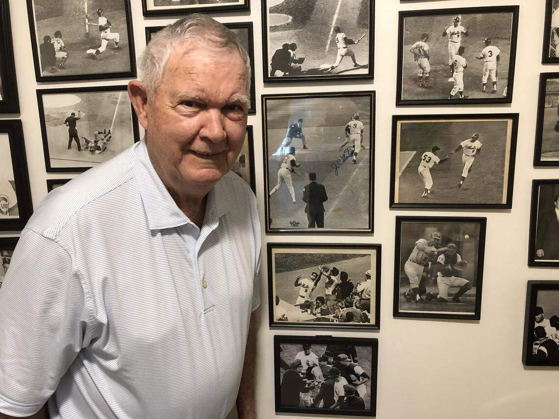 Fifty years ago, J.C. Martin had a leading role in an obscure play that helped the underdog New York Mets win Game 4 of the 1960 World Series. Today, Martin and his wife live near Charlotte, and he has a wall of photographs from his baseball career hanging on a wall.