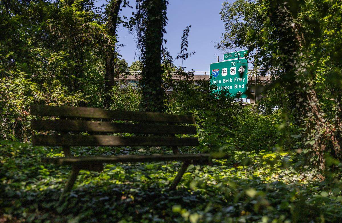 Wilmore Park next to I-77 in Charlotte, N.C., on Sunday, May 10, 2026. 