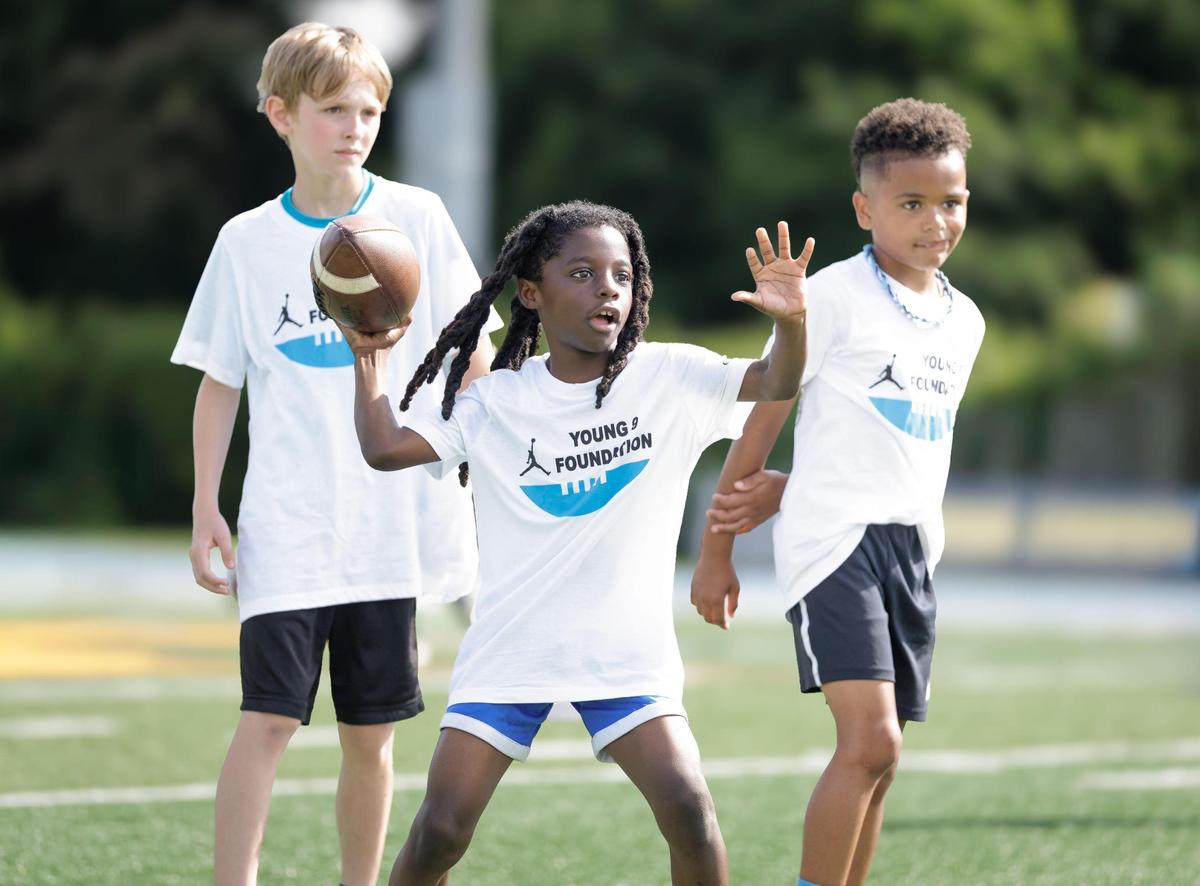 The Caresource Bryce Young Football ProCamp provided a one day camp over 300 youth players at Johnson C. Smith University Saturday, June 7, 2025.
