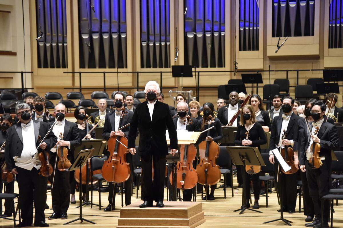 A Charlotte Symphony concert in May at Belk Theater. Blumenthal Performing Arts, which runs that and other venues, currently encourages masks but does not require them.