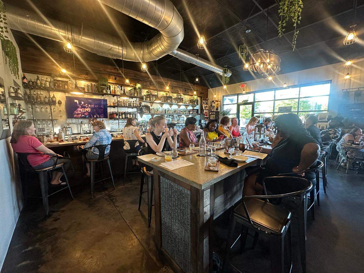Each month, NoDa restaurant Artisan’s Palate hosts “Women in Whiskey,” an interactive dinner series that pairs cocktails made with spirits distilled by women with small plates.