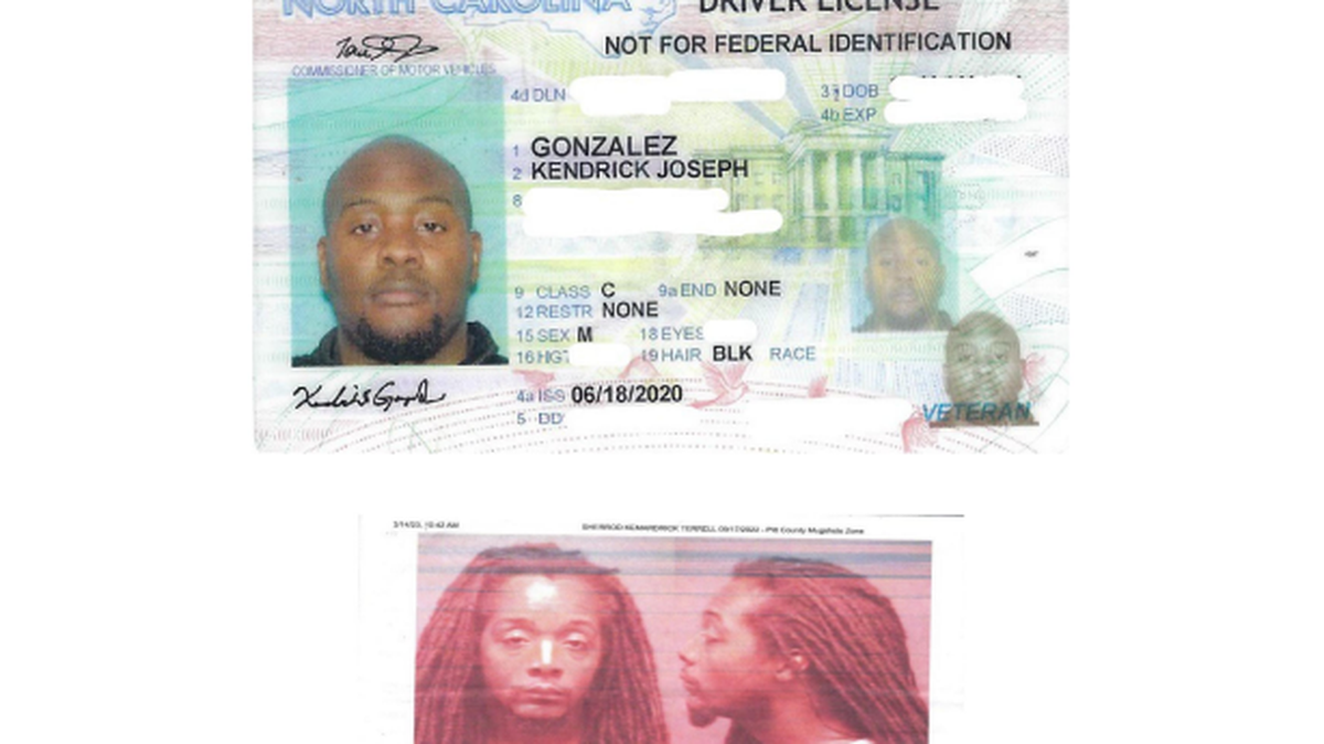 From a court filing, Kendrick Gonzalez and Kemardrick Sherrod. A lawsuit filed by Gonzalez says Sherrod falsely claimed to be Gonzalez, and Charlotte police believed it.