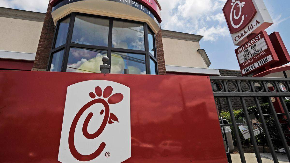 This Thursday, July 19, 2012 file photo shows a Chick-fil-A fast food restaurant in Atlanta.