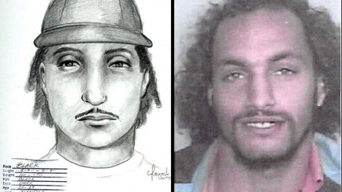 A sketch of the person police were looking for in the 2008 Sun Drop murders, left, and a photo of Johnny Steven Talbert in 2008, right. Police this week arrested Talbert, now 43, in the killings. He has been arrested 14 times around his new home in Port Angeles, Washington.