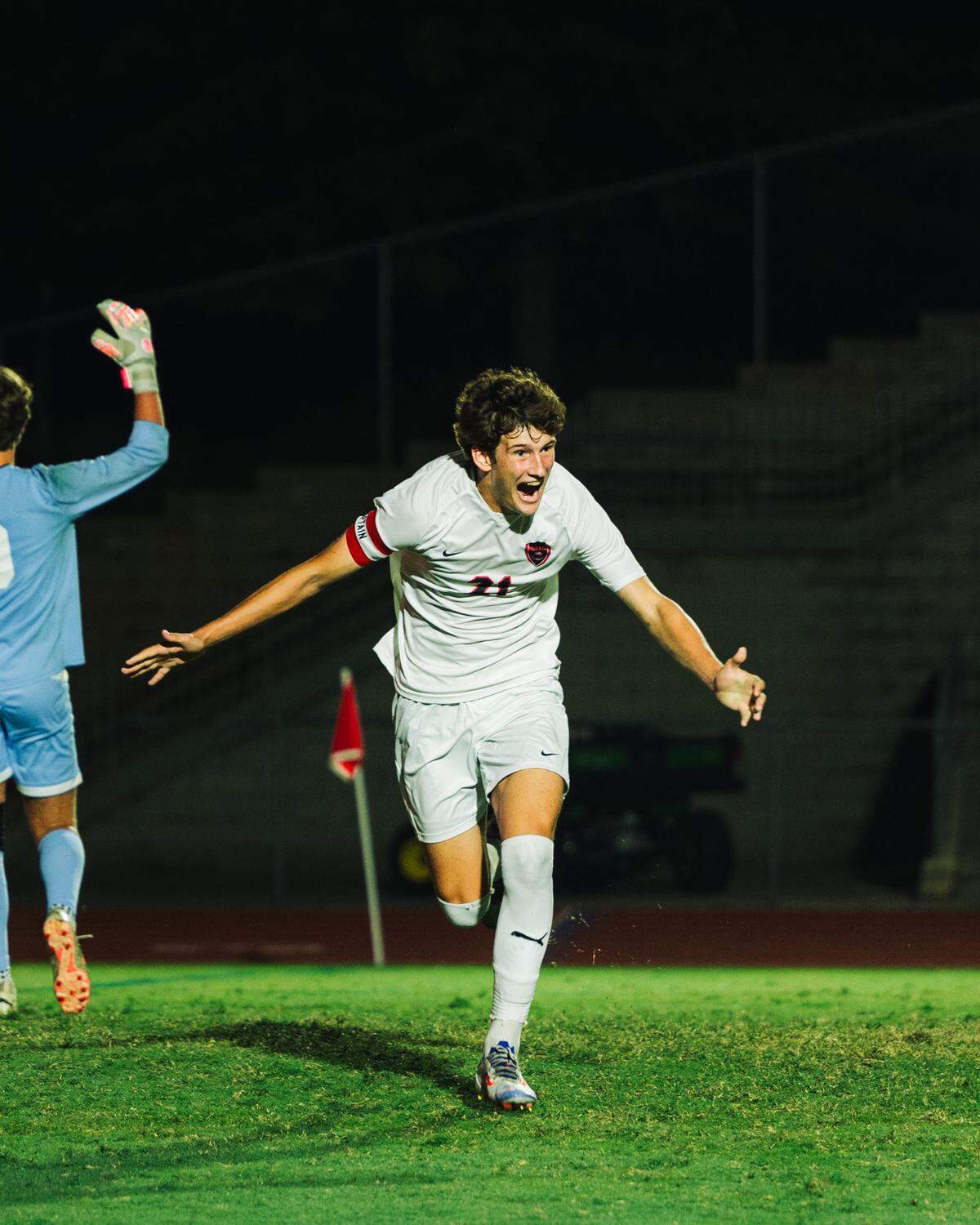 Title: The winning moment Mac Nalls scores the winner for South Meck against Marvin Ridge. 9/10/24