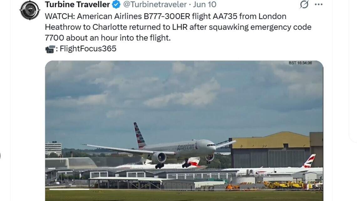 AA says mechanical issue, not a lightning strike, forced CLT flight turnaround