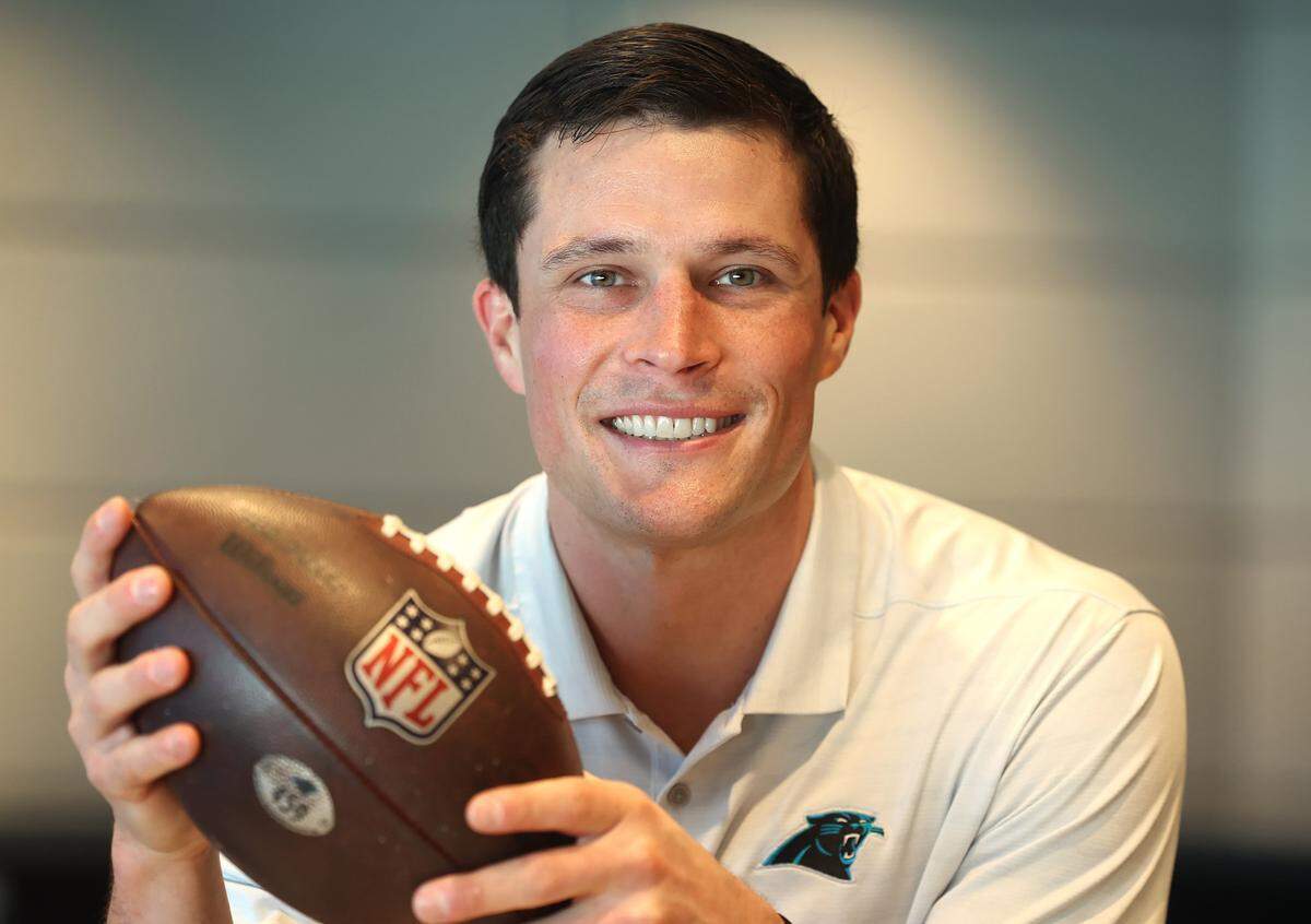 Former Carolina Panthers linebacker Luke Kuechly on Monday, December 2, 2024 at Bank of America Stadium in Charlotte, NC.