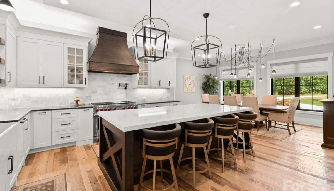 The home includes this gourmet kitchen.